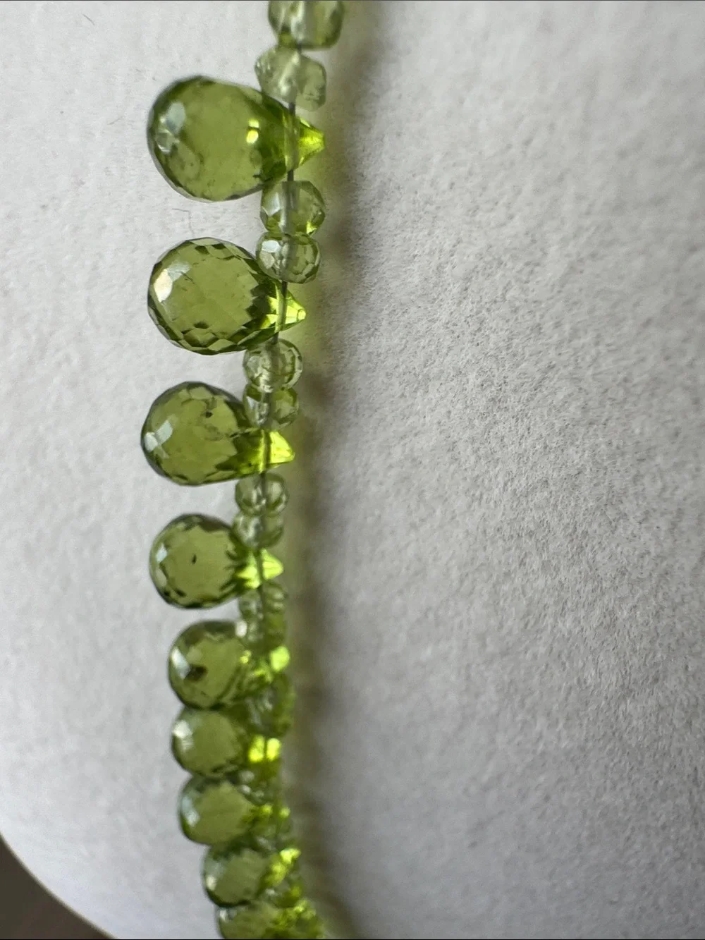 Peridot Teardrop Necklace - Picture 3 of 3